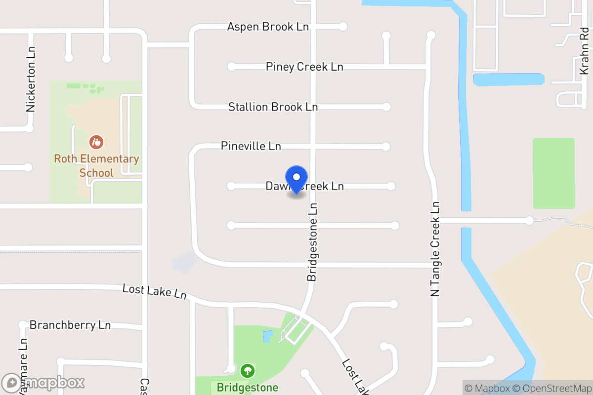 Map of 4407 Dawn Creek Ln, Spring