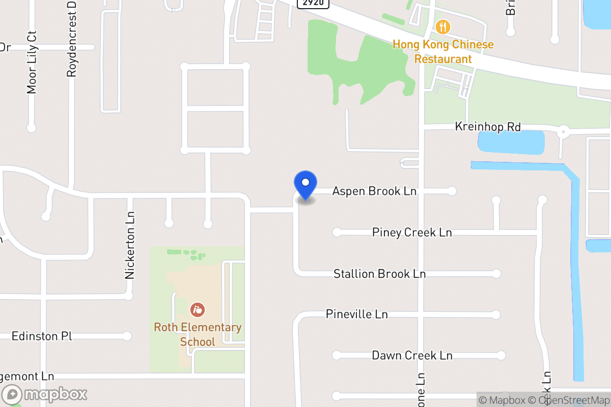 Map of 4523 Aspen Brook Ln, Spring