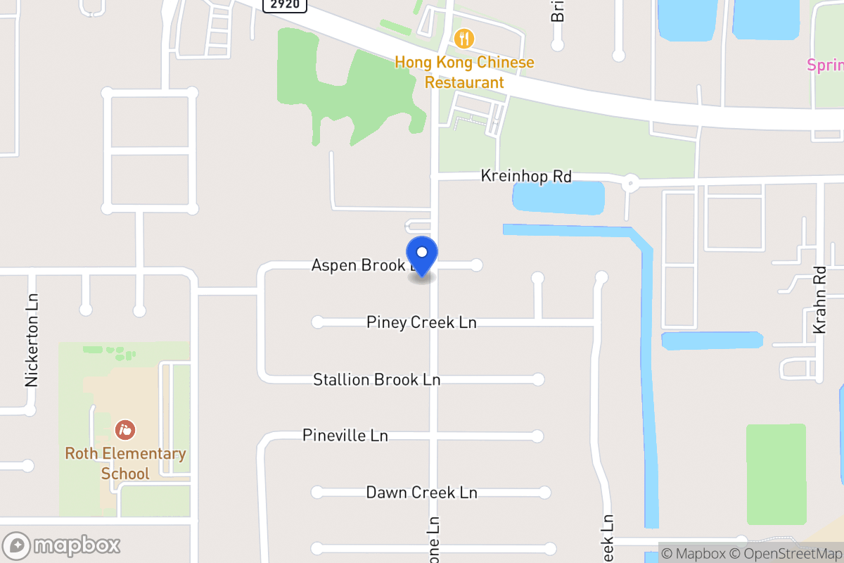 Map of 4403 Aspen Brook Ln, Spring