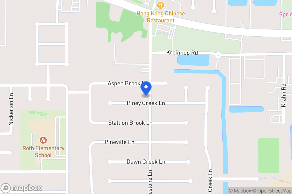 Map of 4402 Piney Creek Ln, Spring