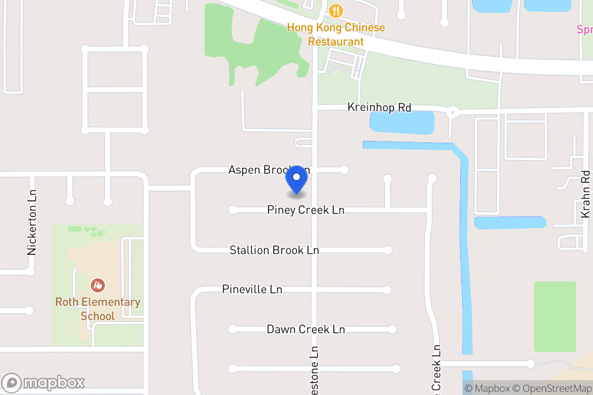 Map of 4406 Piney Creek Ln, Spring