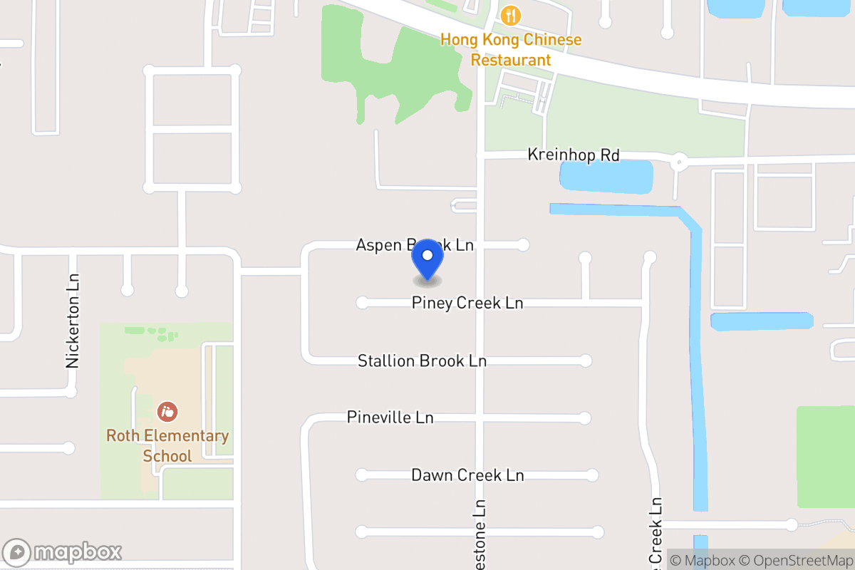 Map of 4414 Piney Creek Ln, Spring