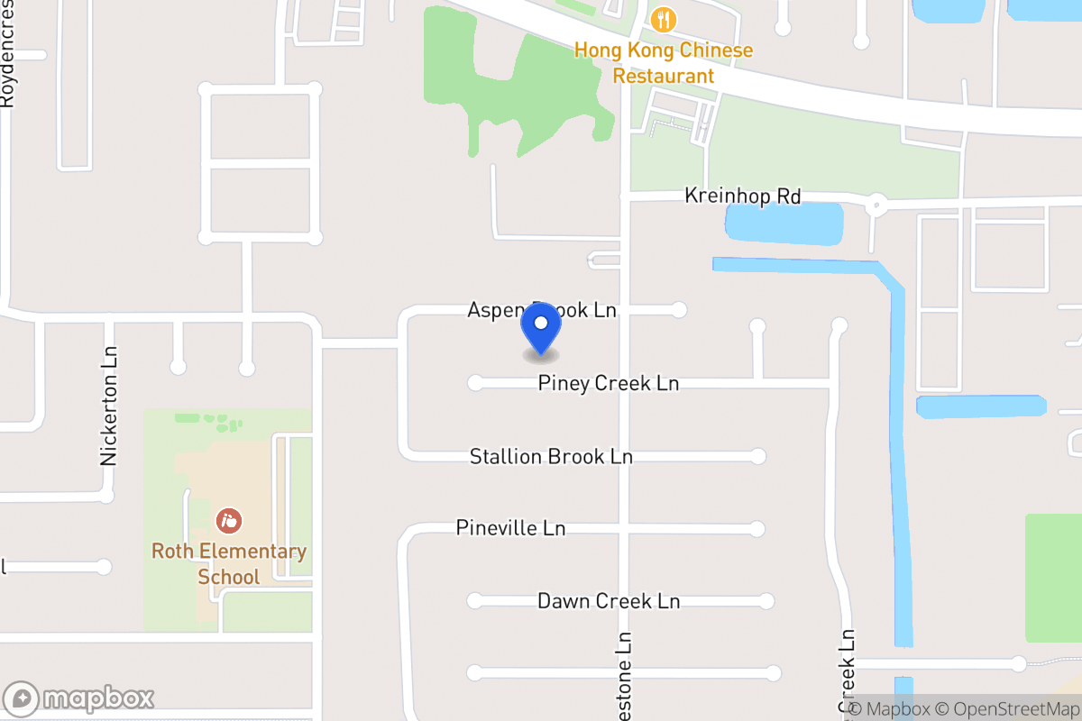 Map of 4418 Piney Creek Ln, Spring