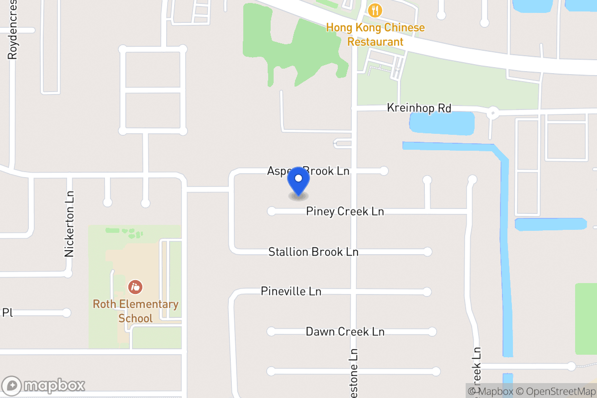 Map of 4502 Piney Creek Ln, Spring