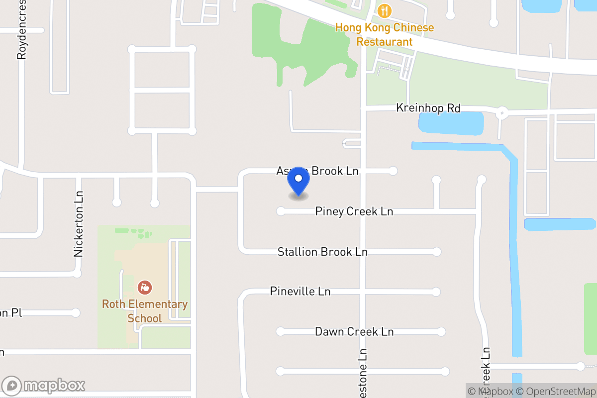 Map of 4506 Piney Creek Ln, Spring