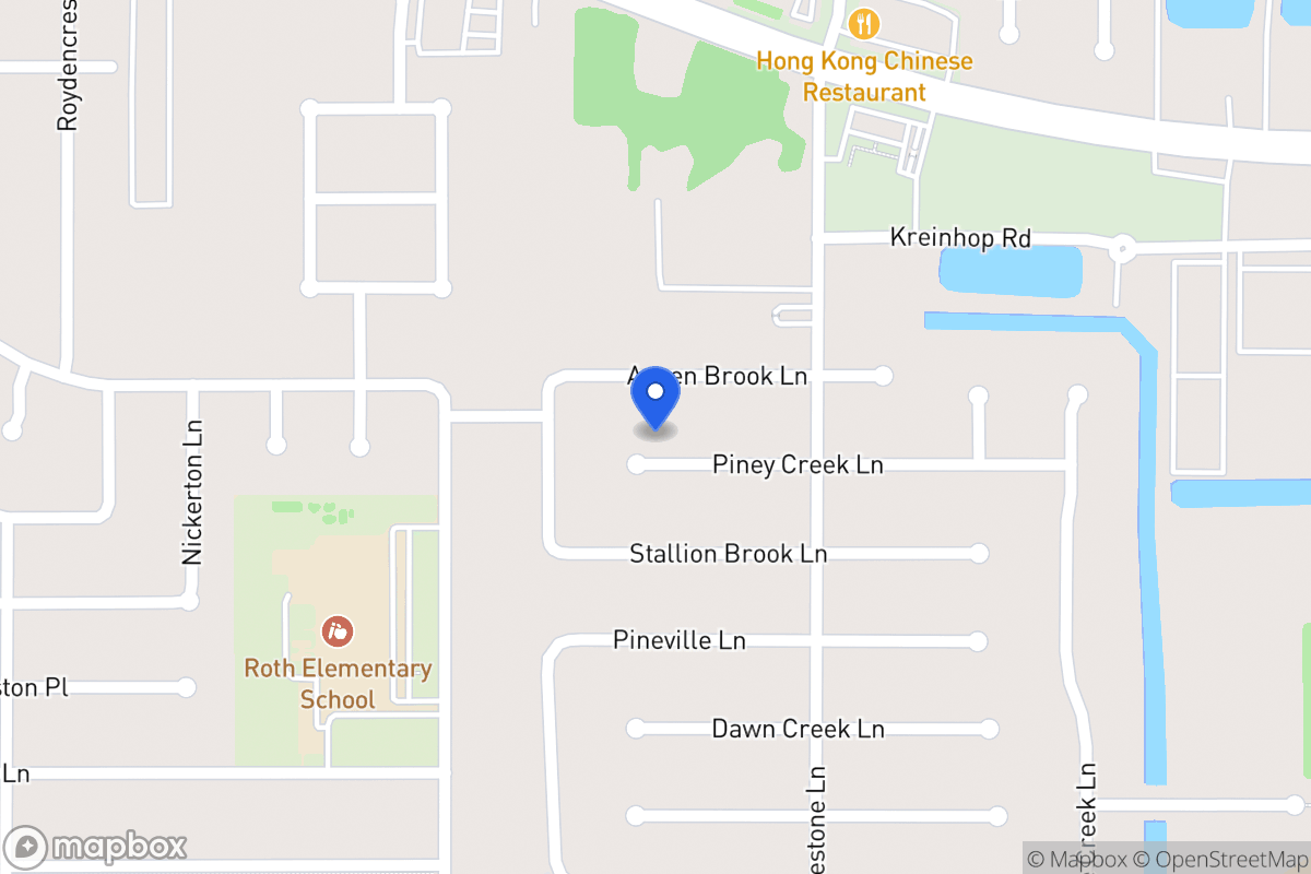 Map of 4510 Piney Creek Ln, Spring