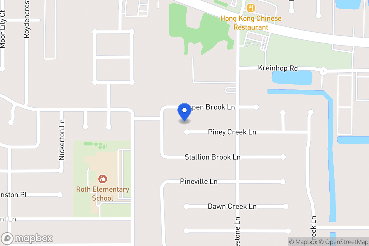 Map of 4514 Piney Creek Ln, Spring