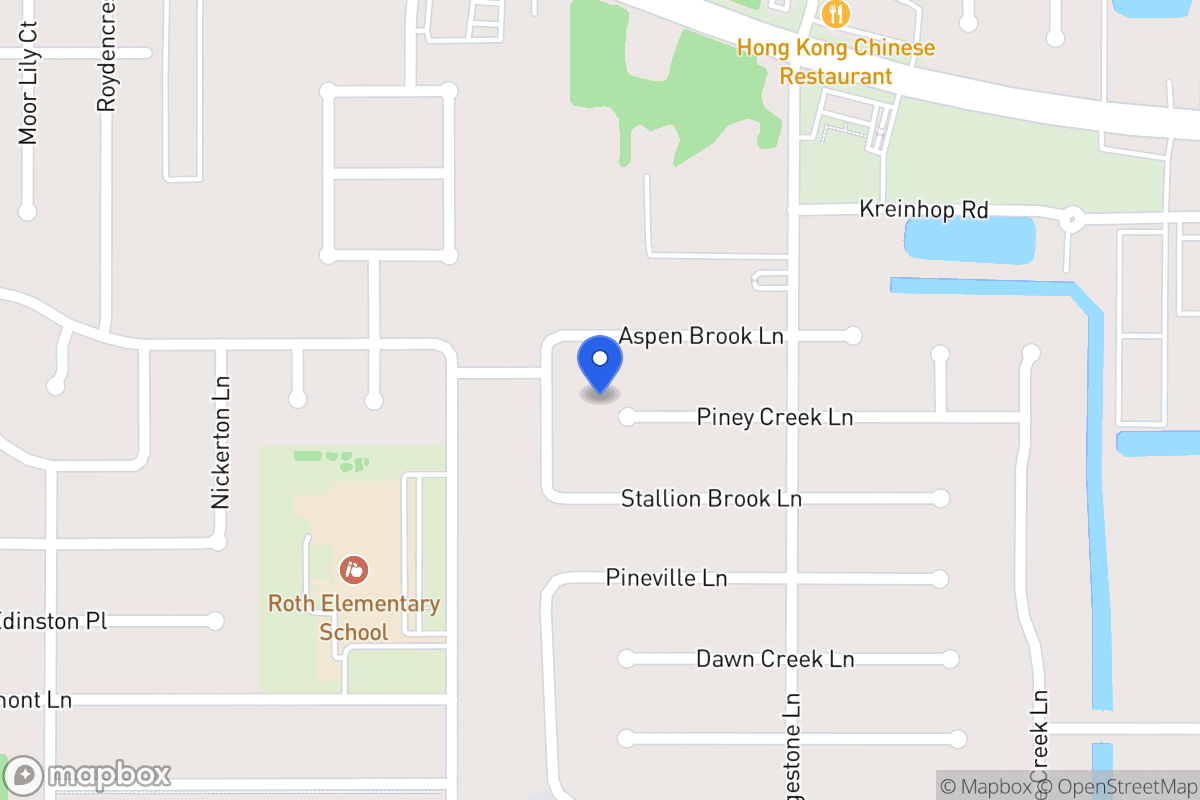Map of 4518 Piney Creek Ln, Spring