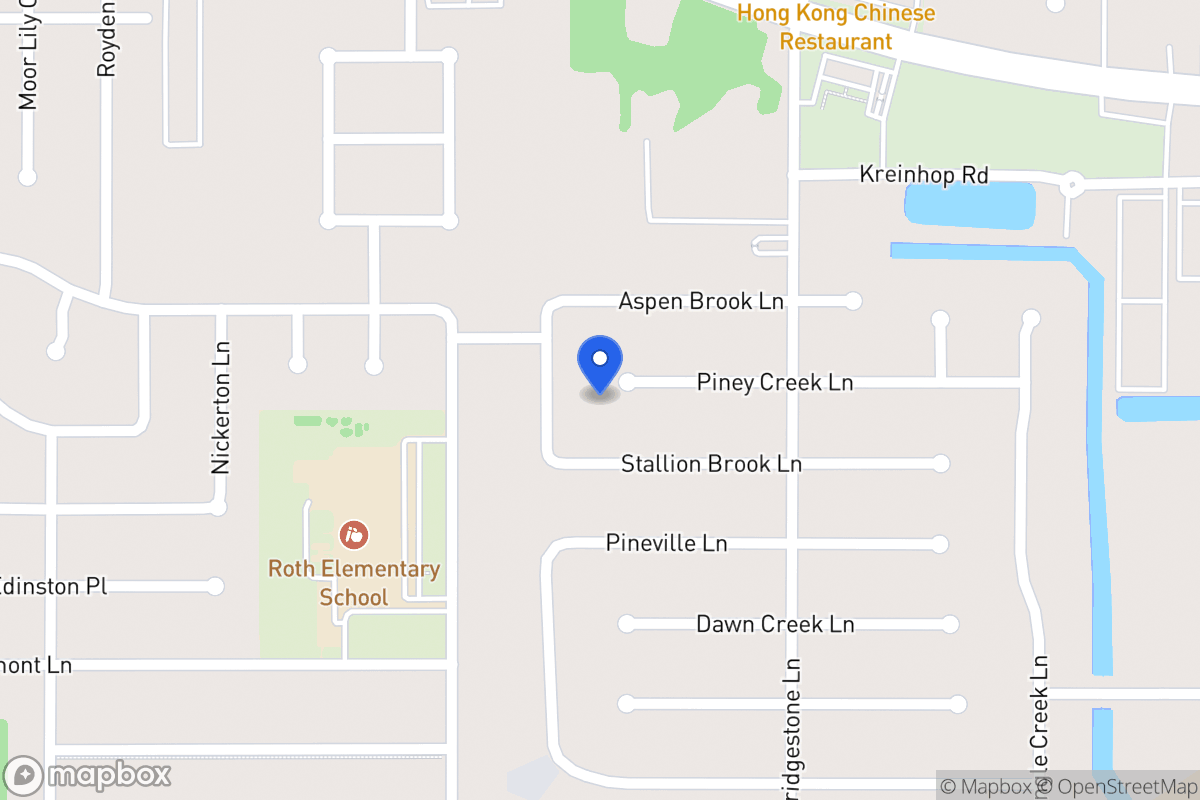 Map of 4519 Piney Creek Ln, Spring