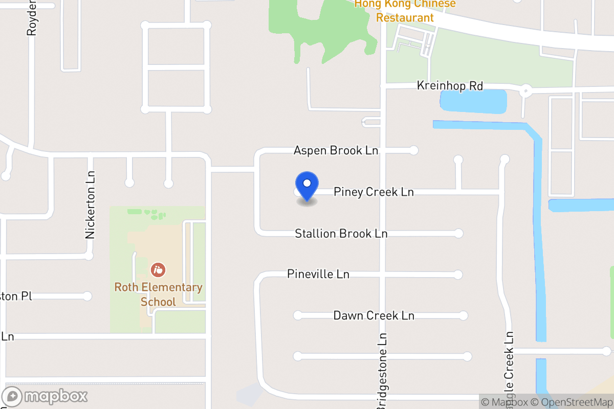 Map of 4511 Piney Creek Ln, Spring
