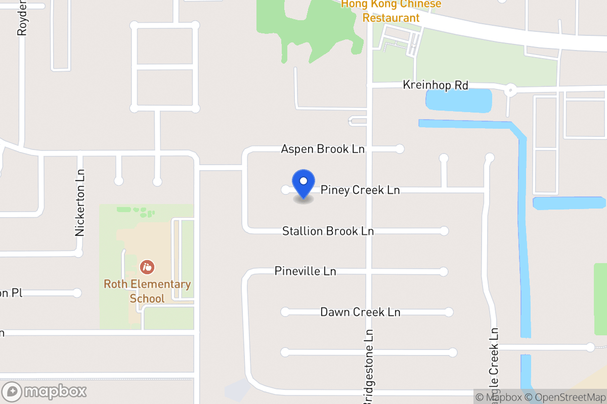 Map of 4507 Piney Creek Ln, Spring