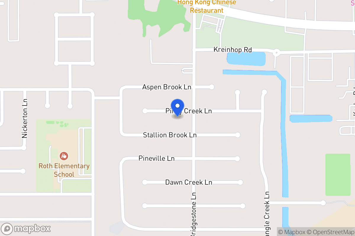 Map of 4411 Piney Creek Ln, Spring