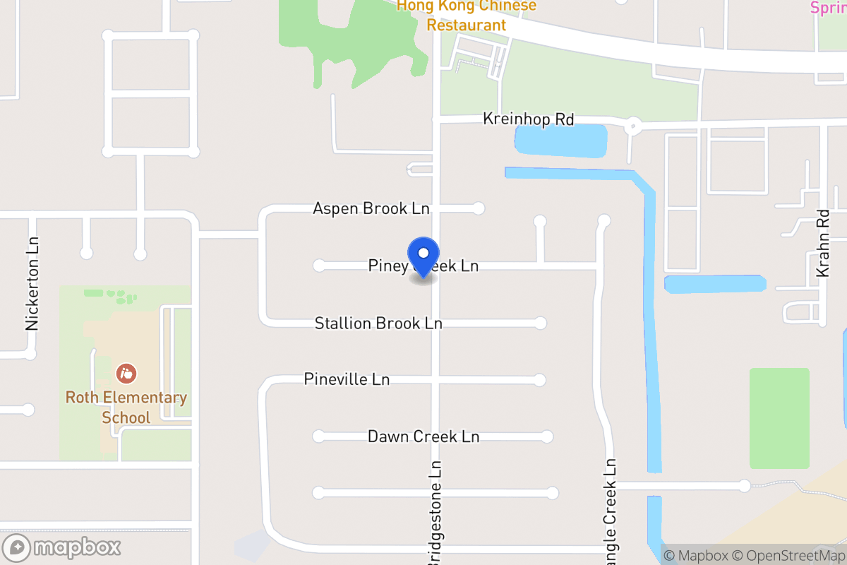Map of 4403 Piney Creek Ln, Spring