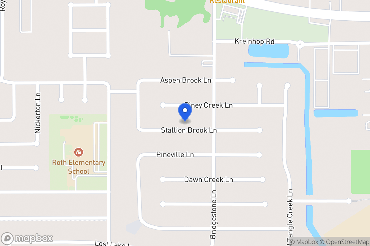 Map of 4418 Stallion Brook Ln, Spring