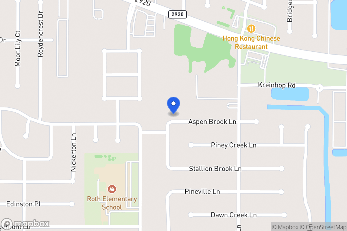 Map of 4522 Aspen Brook Ln, Spring