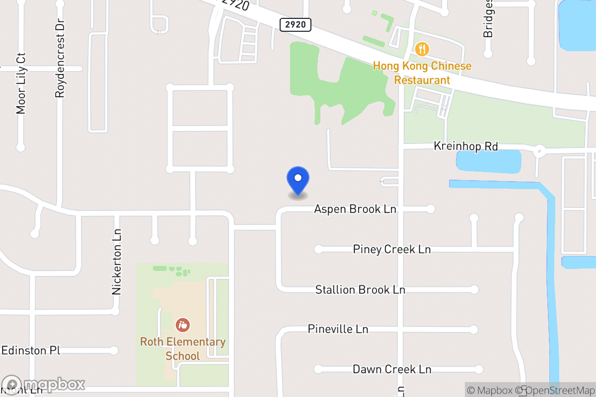 Map of 4518 Aspen Brook Ln, Spring