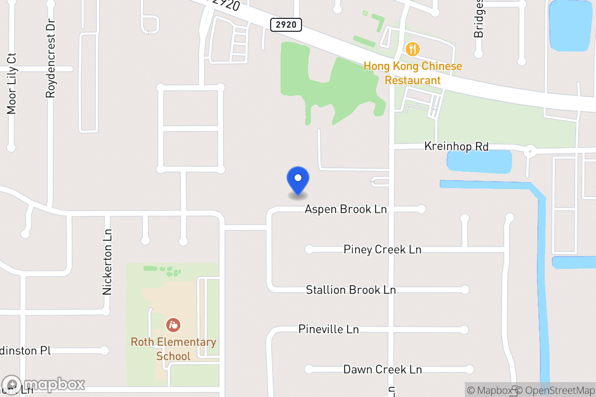 Map of 4514 Aspen Brook Ln, Spring