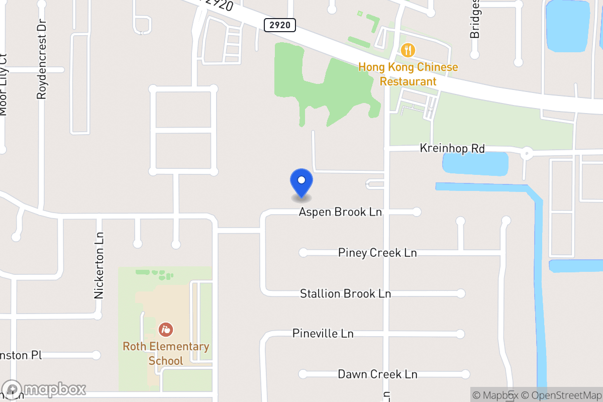 Map of 4510 Aspen Brook Ln, Spring