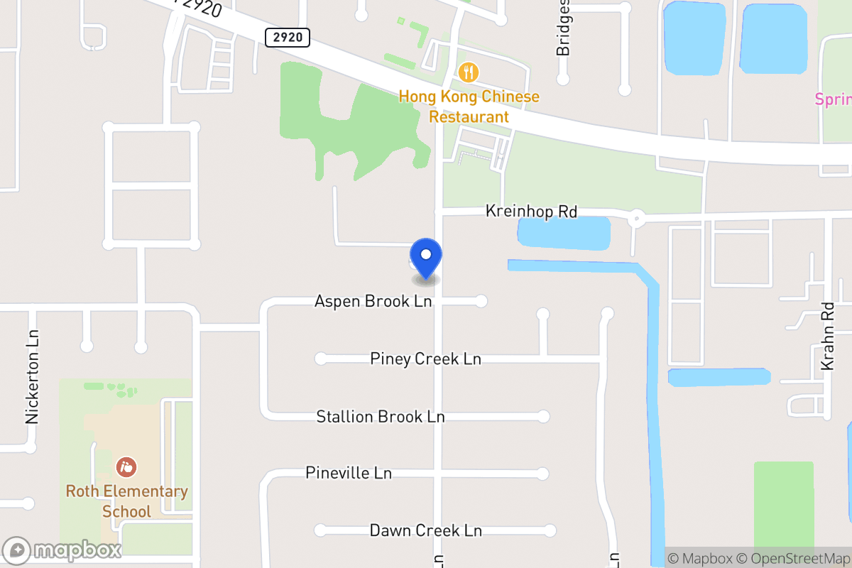 Map of 4402 Aspen Brook Ln, Spring