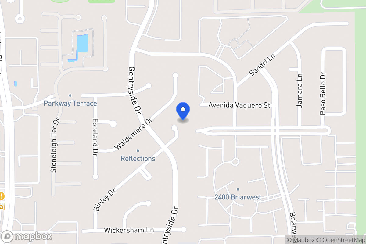 Map of 2218 Binley Dr, Houston