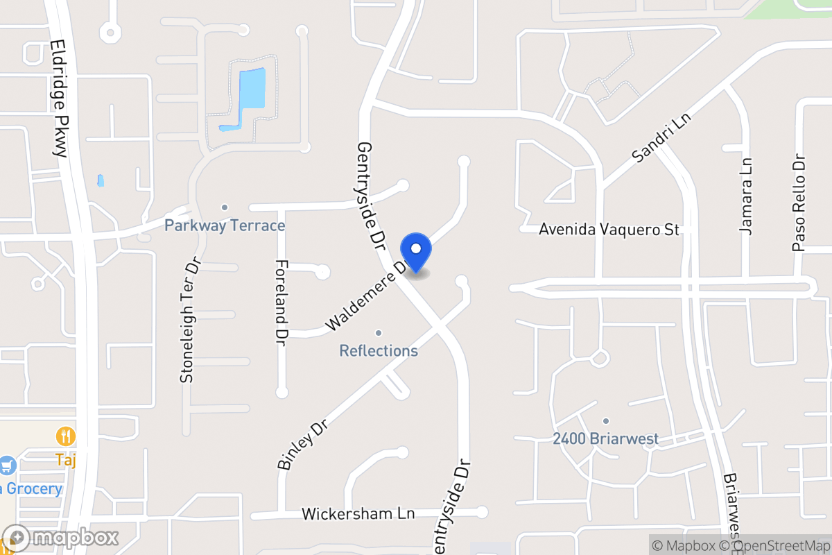Map of 13039 Waldemere Dr, Houston