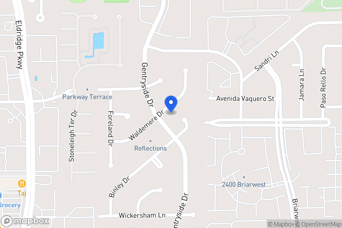 Map of 13035 Waldemere Dr, Houston