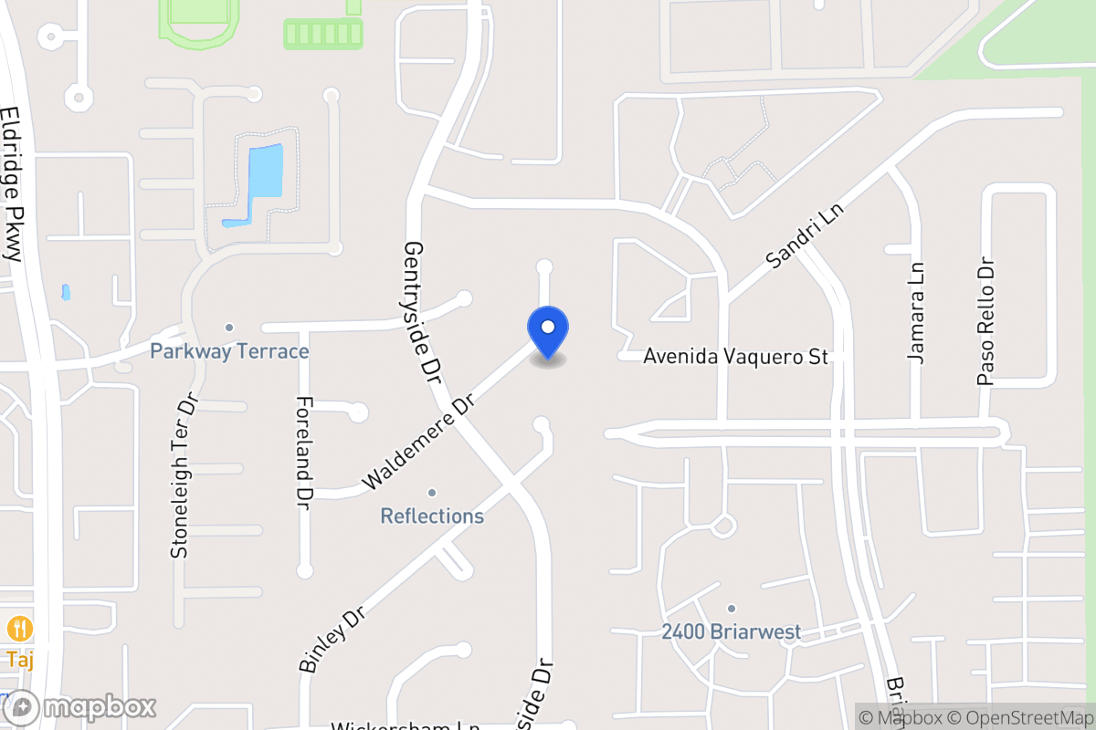 Map of 13023 Waldemere Dr, Houston