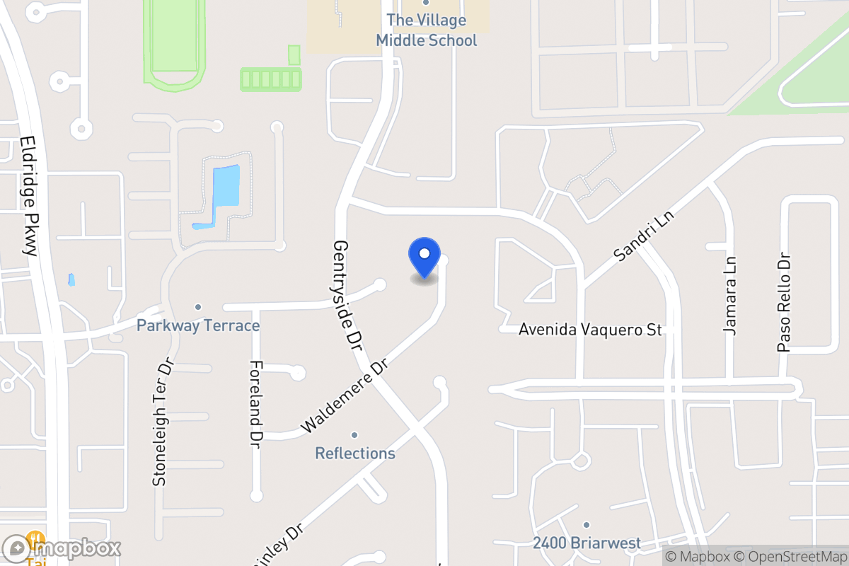 Map of 13010 Waldemere Dr, Houston