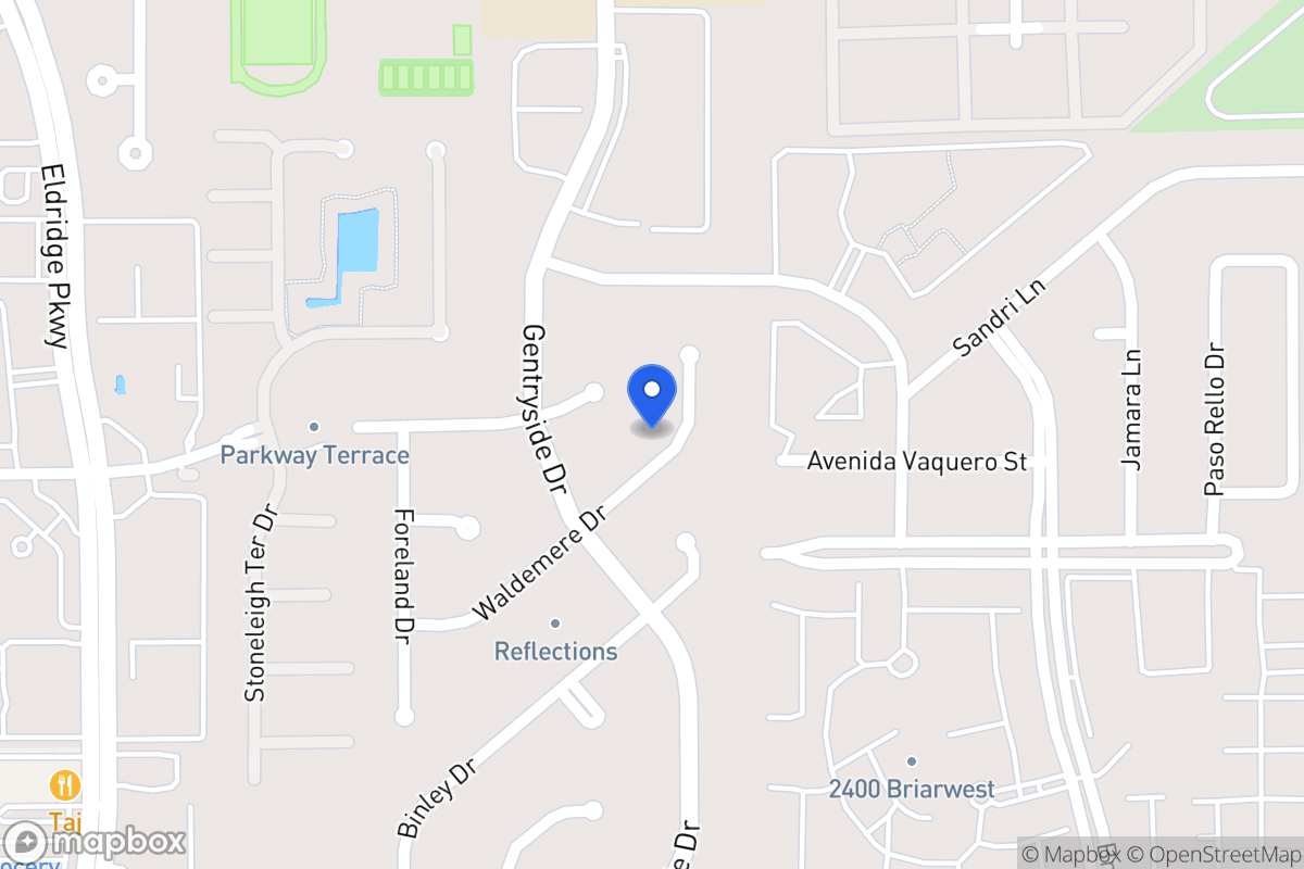 Map of 13022 Waldemere Dr, Houston