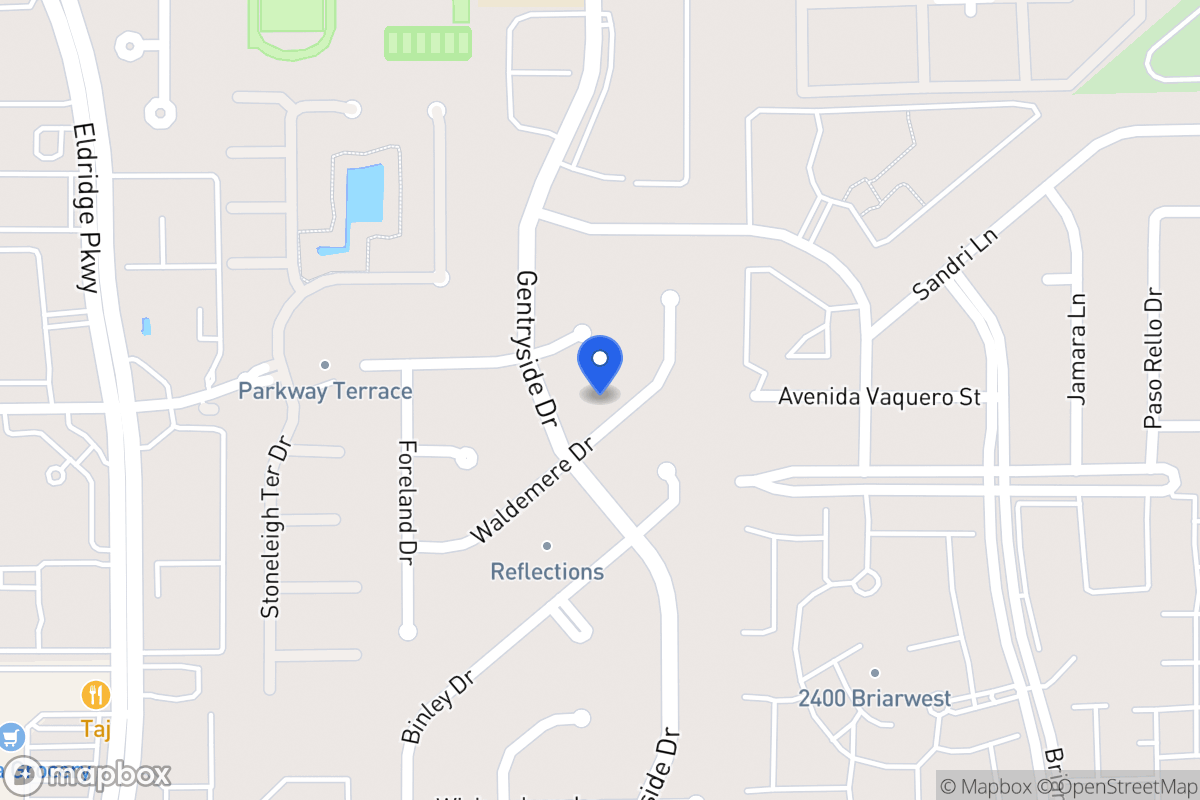 Map of 13030 Waldemere Dr, Houston