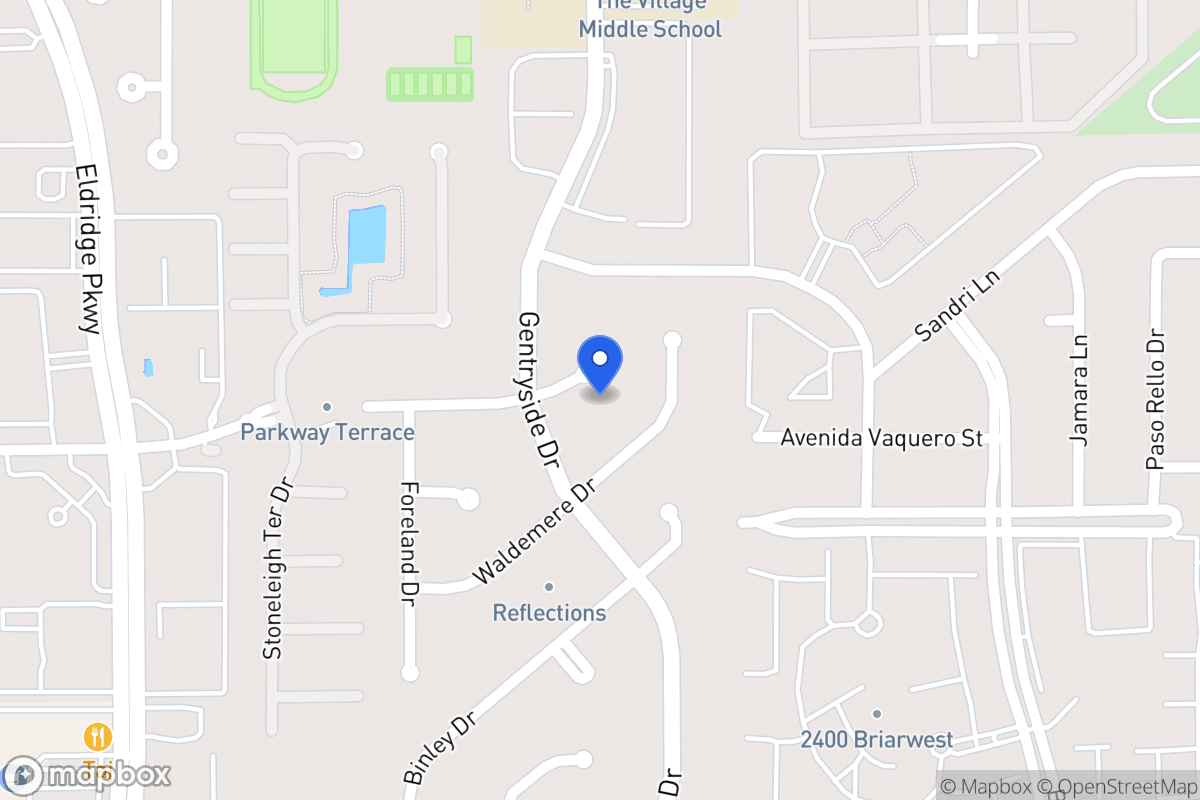 Map of 13007 Rincon Dr, Houston