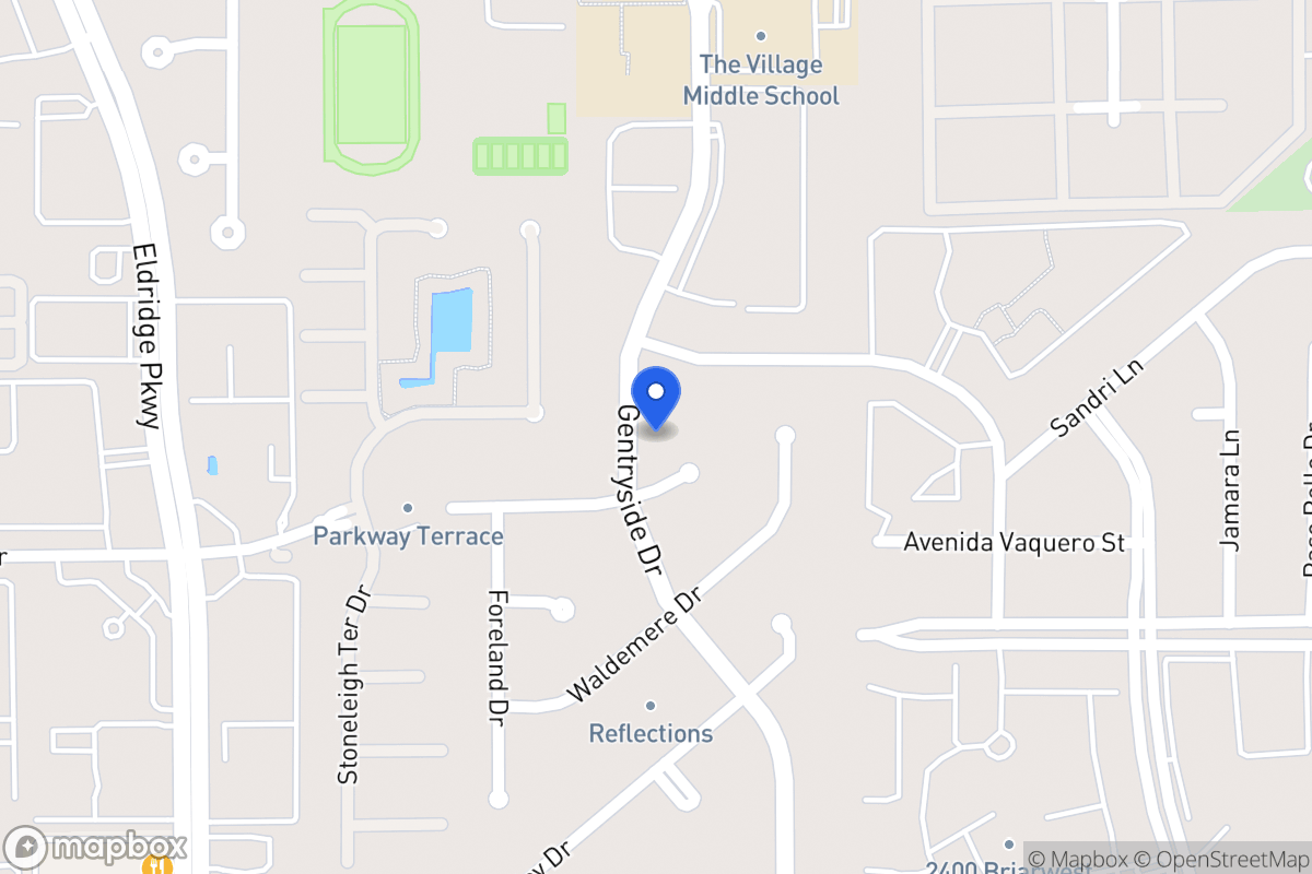 Map of 2143 Gentryside Dr, Houston