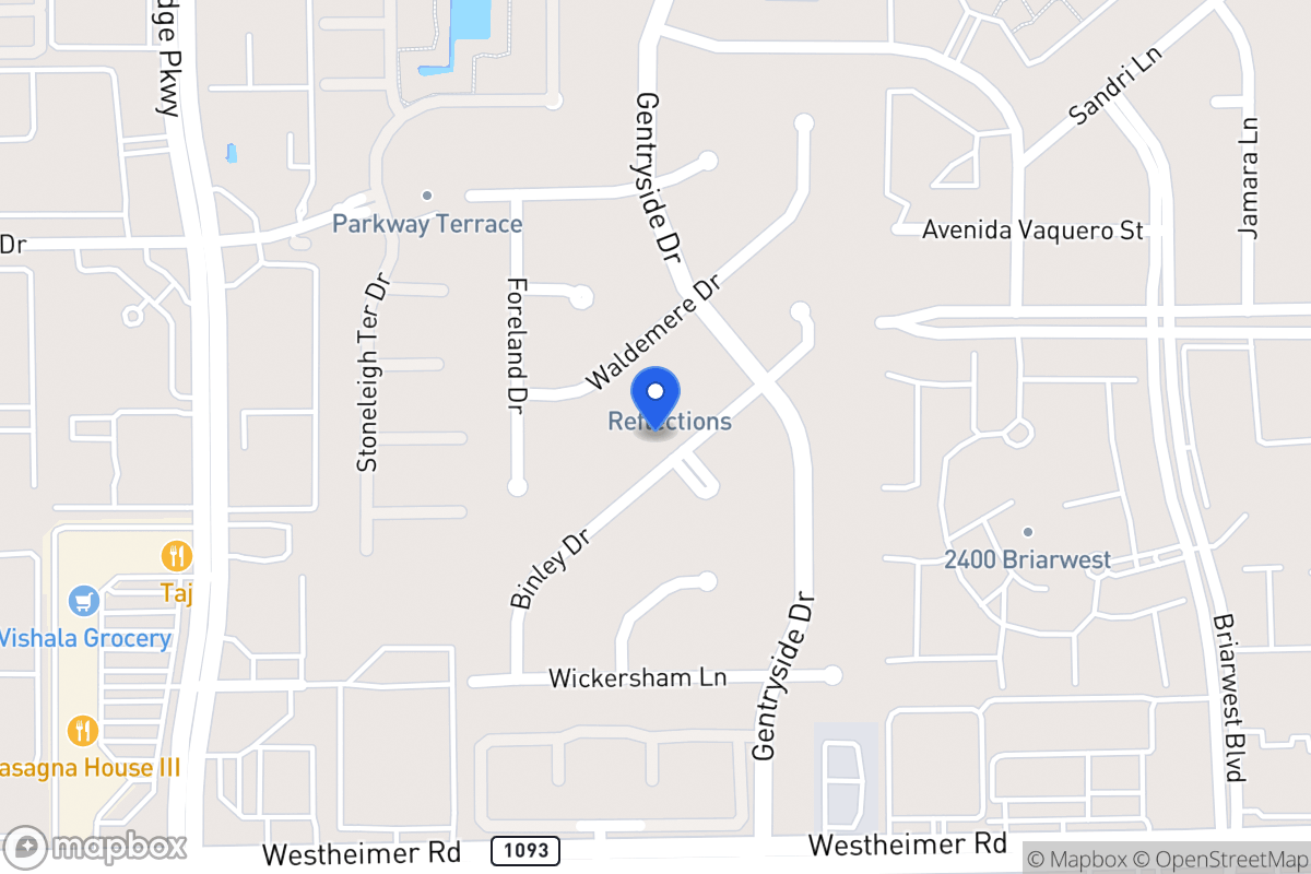 Map of 2318 Binley Dr, Houston