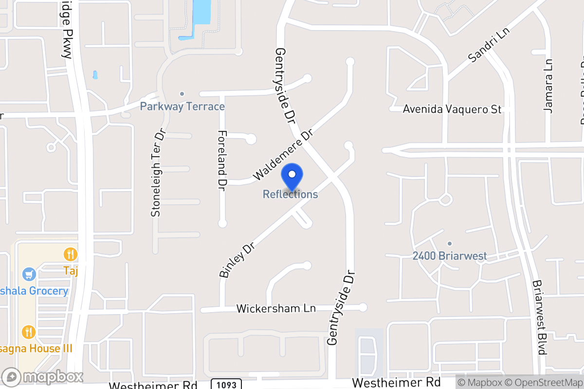 Map of 2314 Binley Dr, Houston