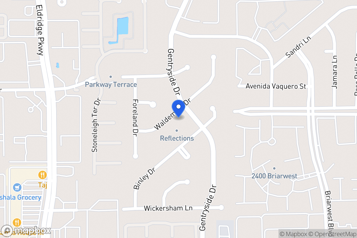 Map of 13107 Waldemere Dr, Houston