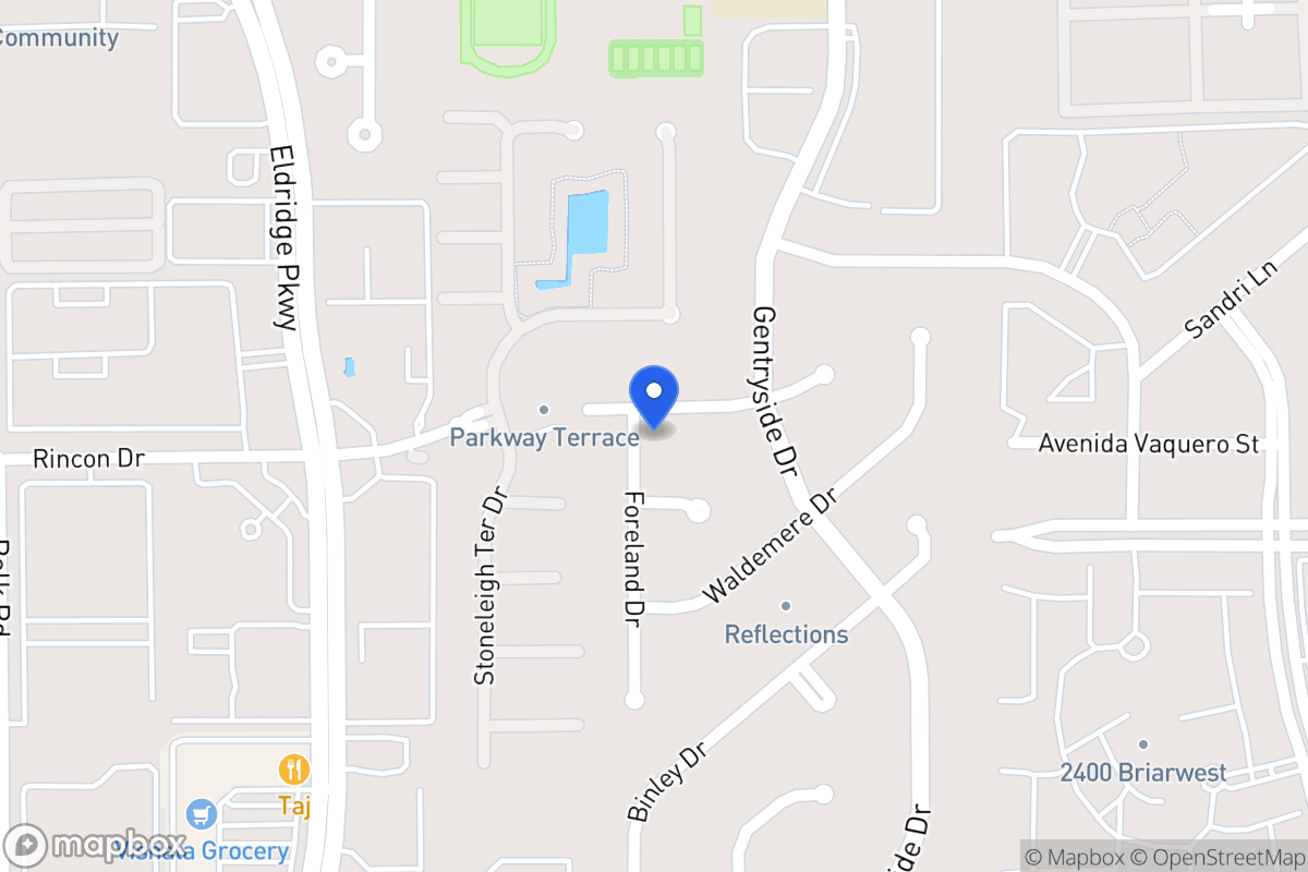 Map of 13119 Rincon Dr, Houston