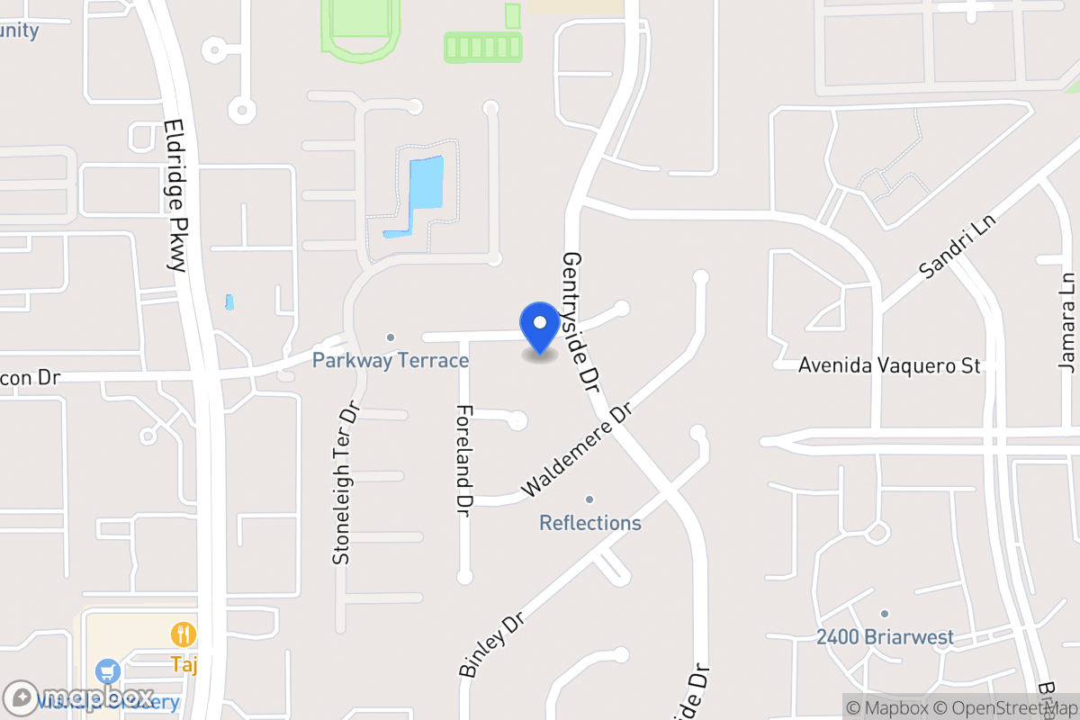 Map of 13107 Rincon Dr, Houston