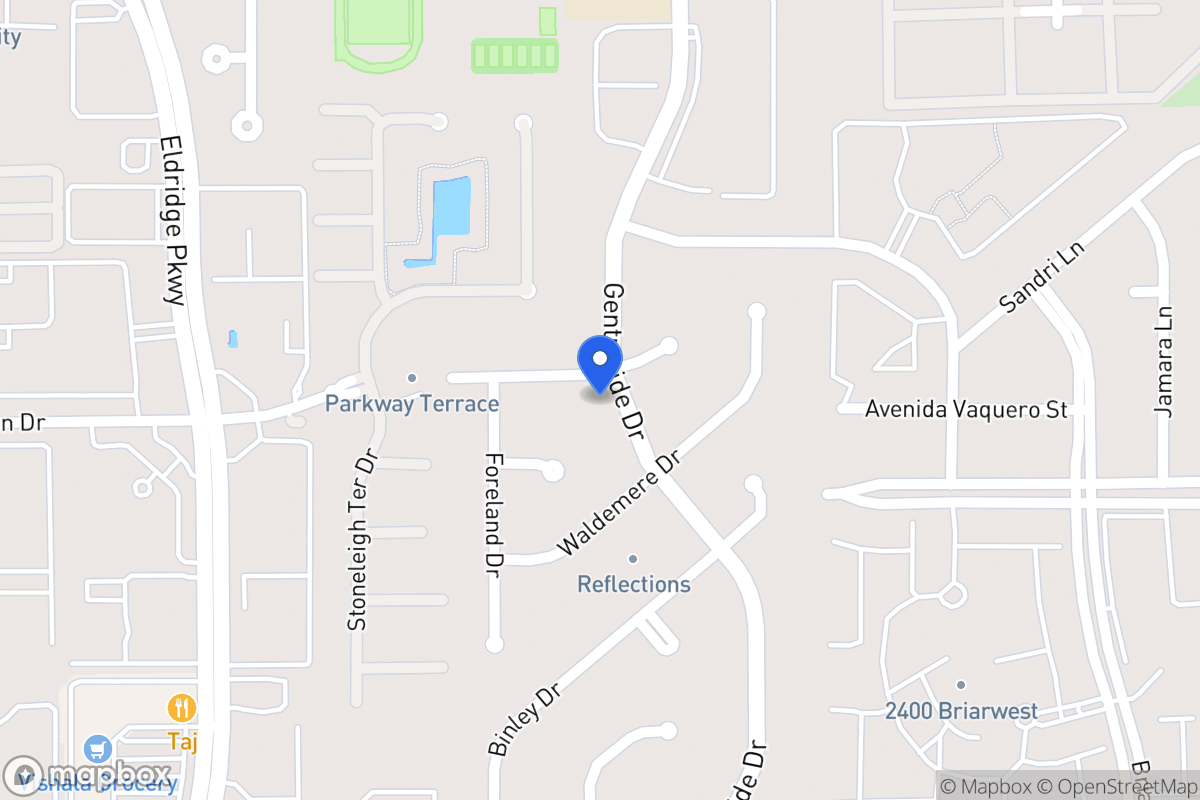 Map of 13103 Rincon Dr, Houston