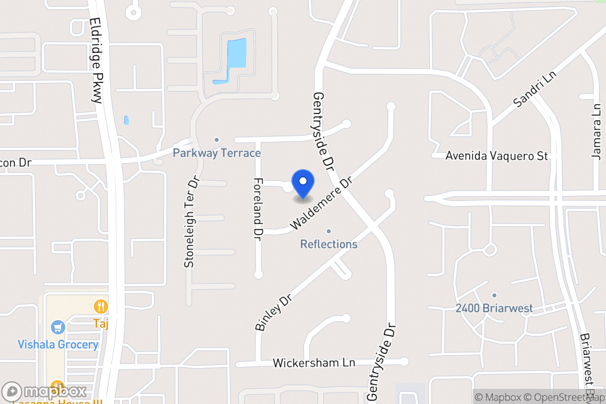 Map of 13114 Waldemere Dr, Houston