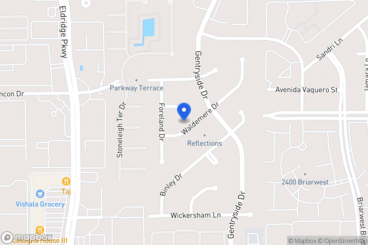 Map of 13118 Waldemere Dr, Houston