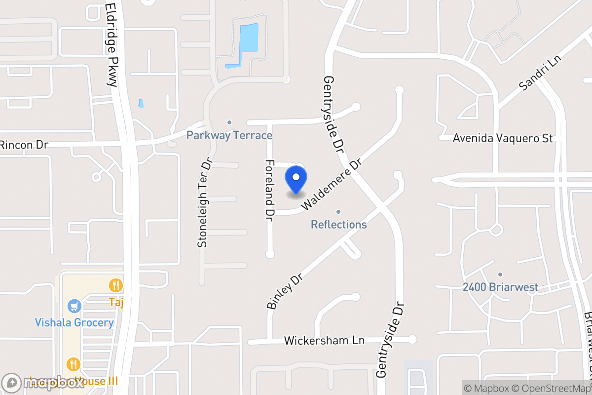 Map of 13122 Waldemere Dr, Houston