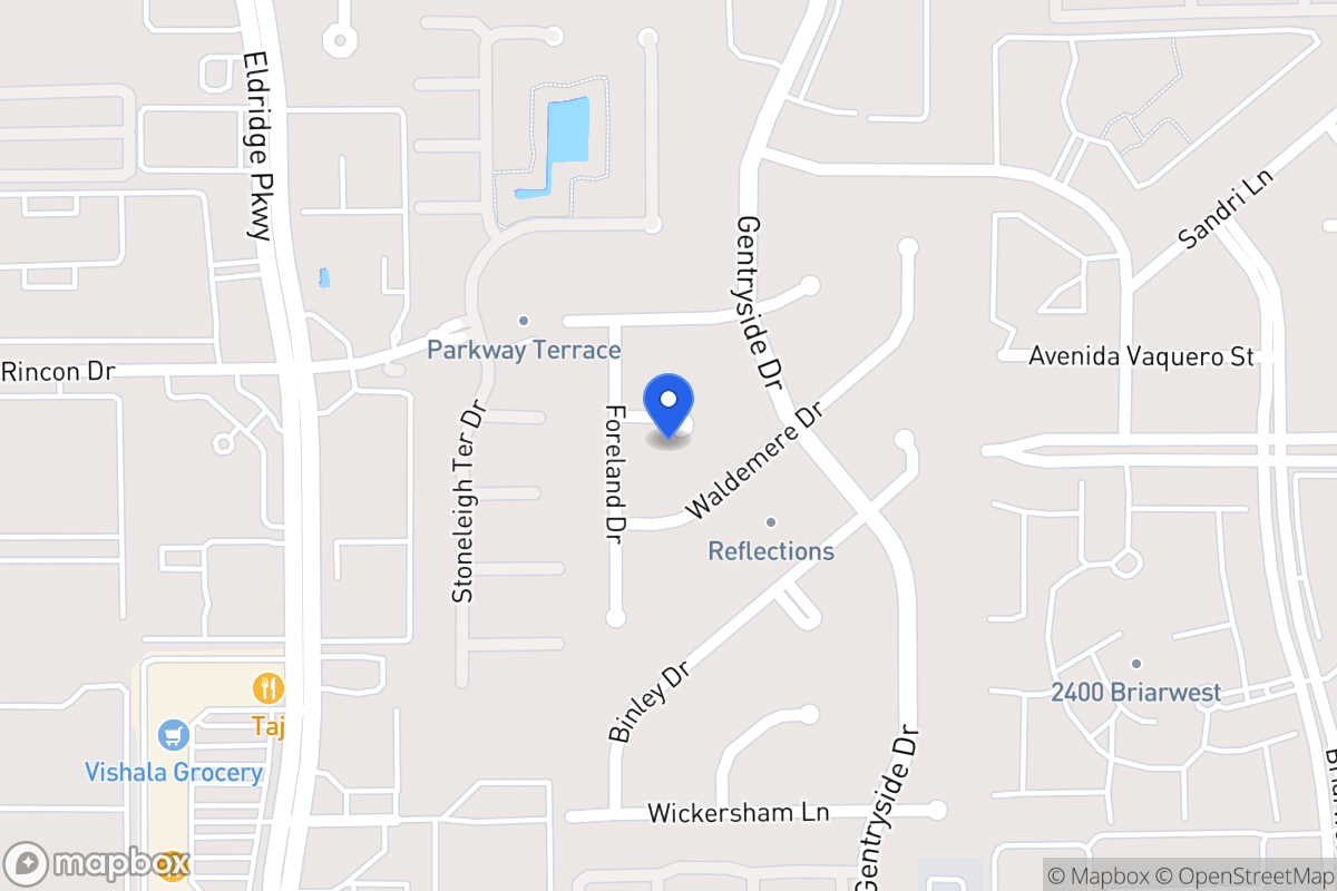Map of 13111 Ivyside Dr, Houston
