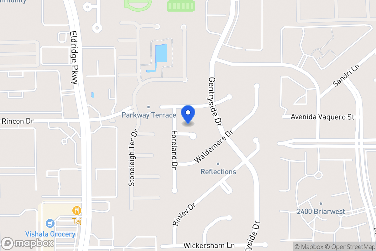 Map of 13110 Ivyside Dr, Houston