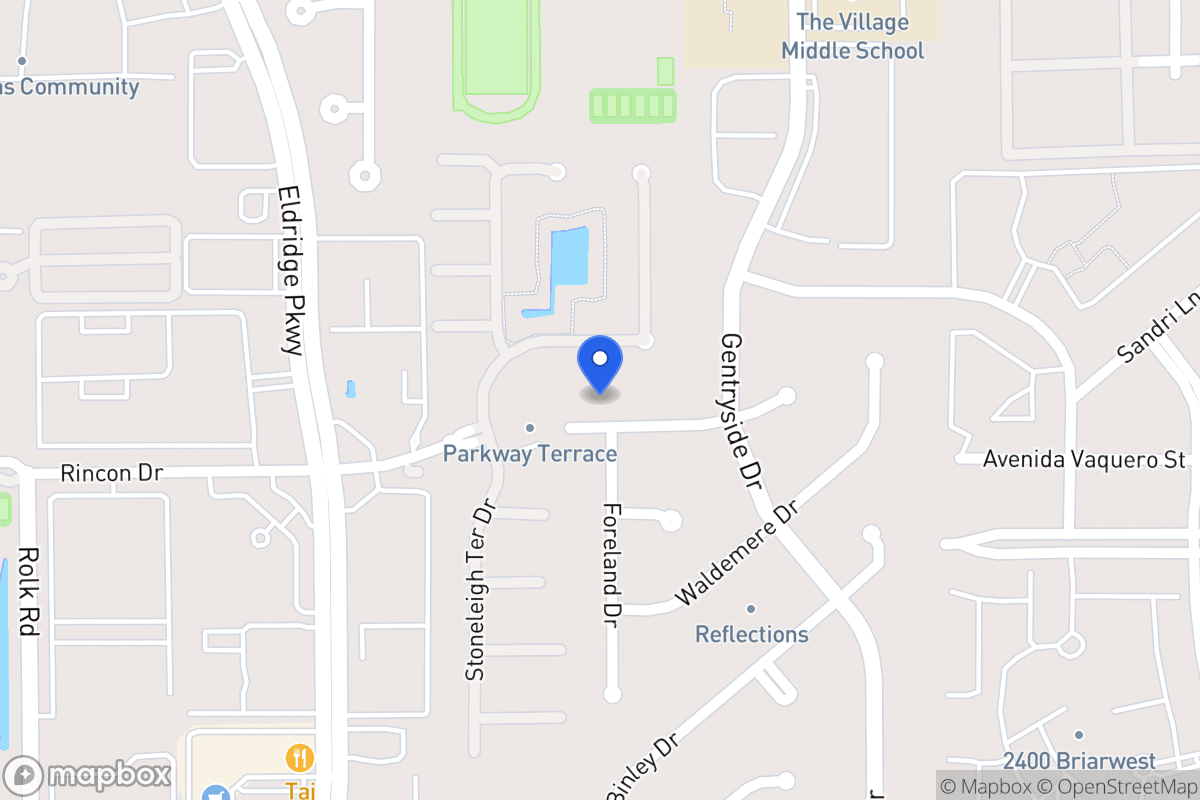 Map of 13122 Rincon Dr, Houston