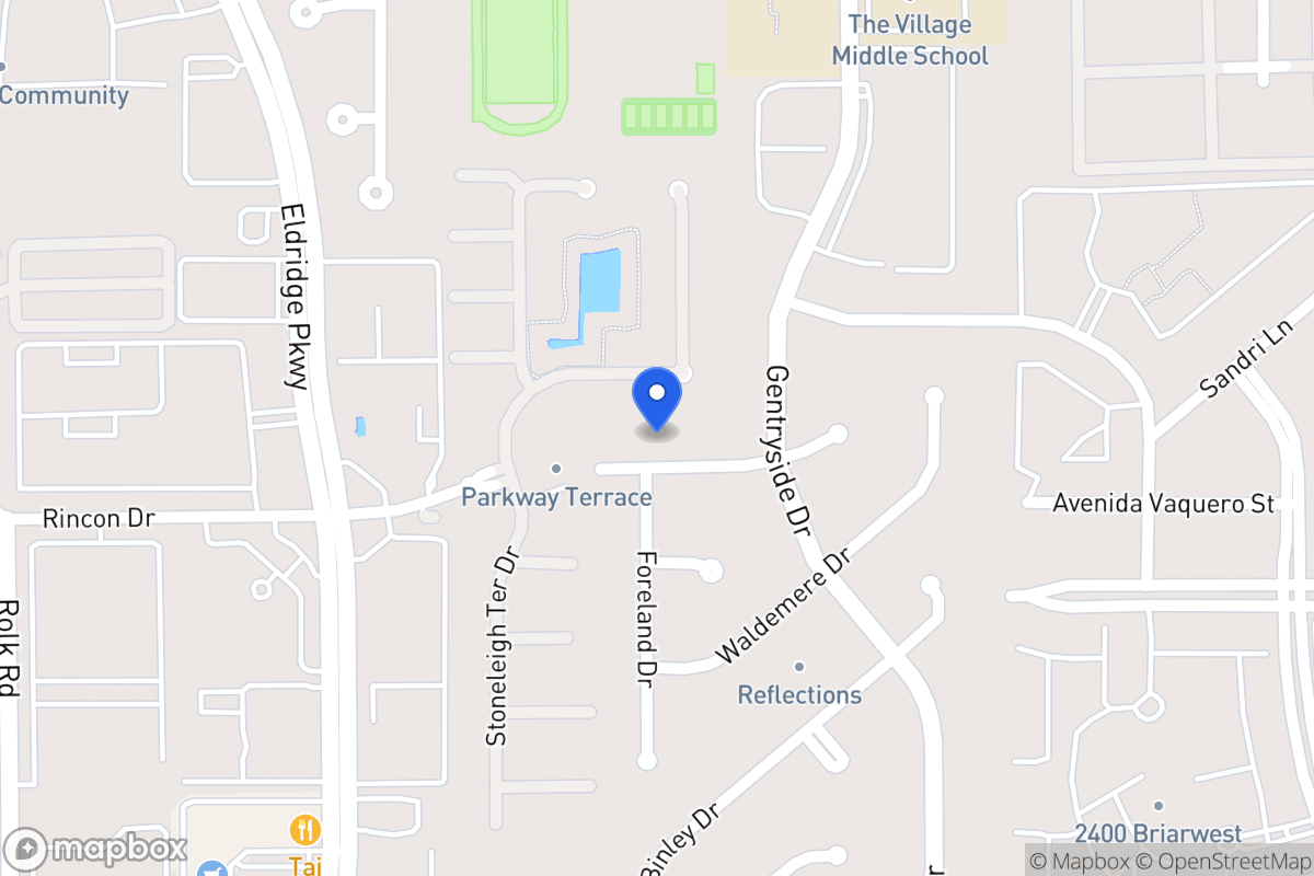 Map of 13118 Rincon Dr, Houston