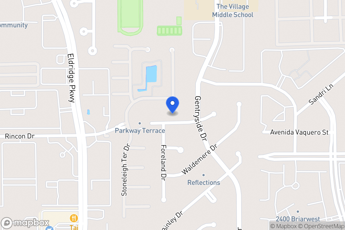 Map of 13114 Rincon Dr, Houston