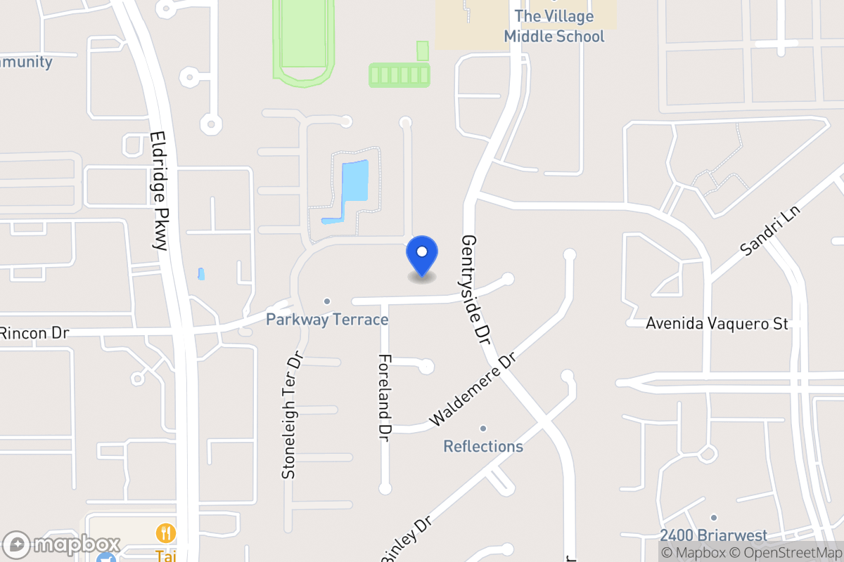 Map of 13110 Rincon Dr, Houston