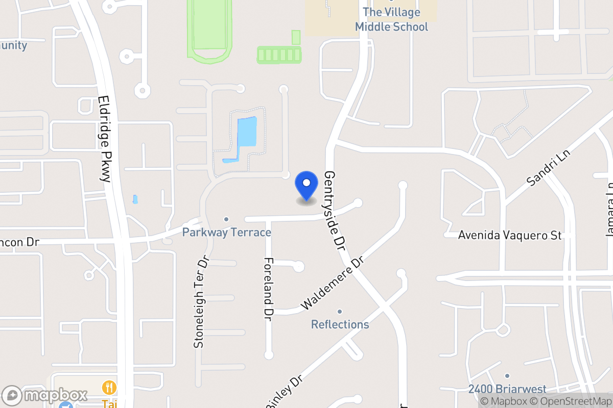 Map of 13106 Rincon Dr, Houston