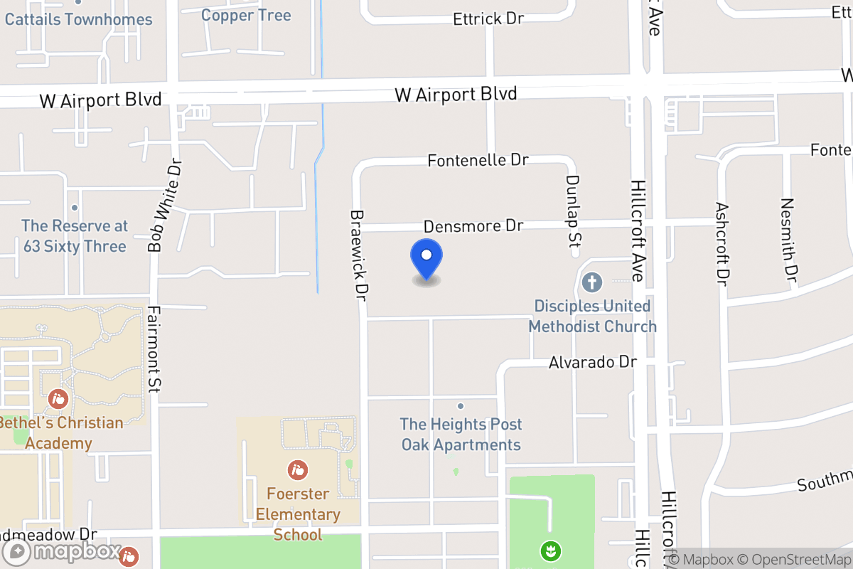 Map of Dunlap St, Houston