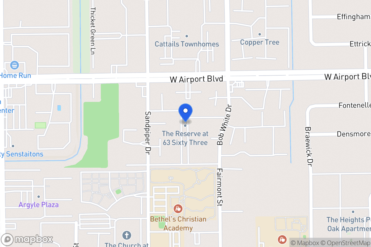 Map of W 6363 Airport Blvd, Houston